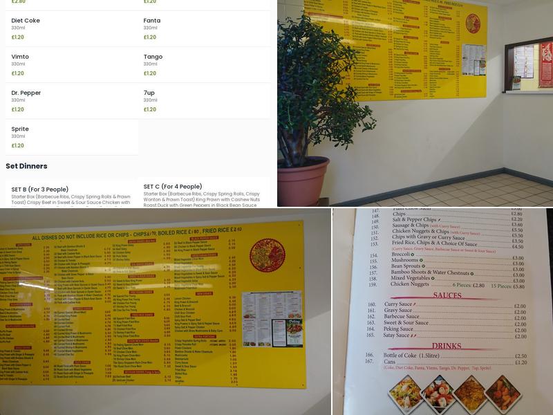 Peking Chinese Takeaway Menu