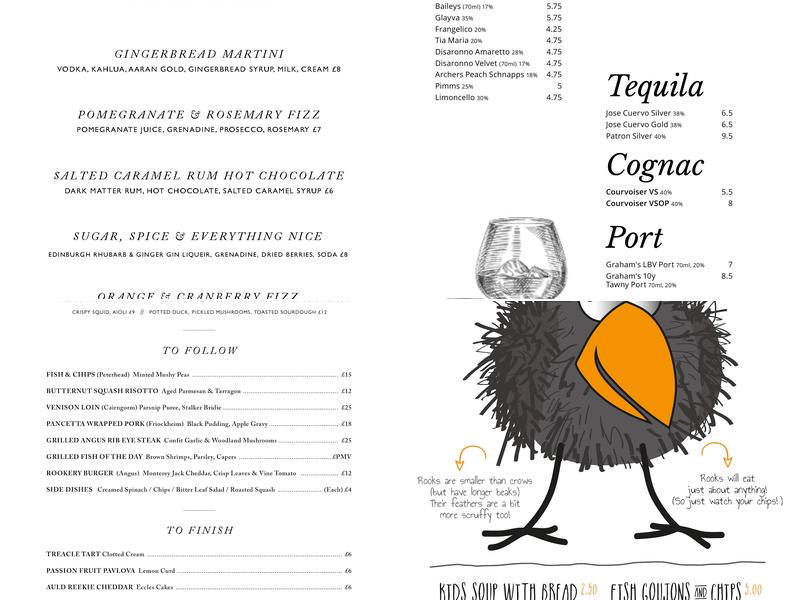 The Rookery Menu