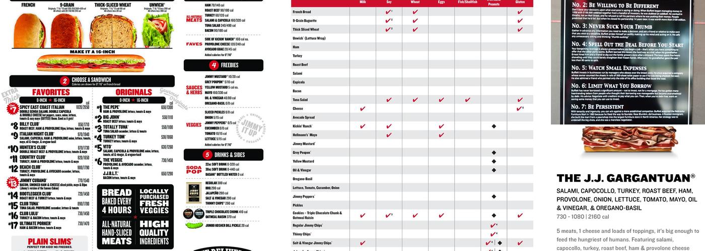 Jimmy John's Menu