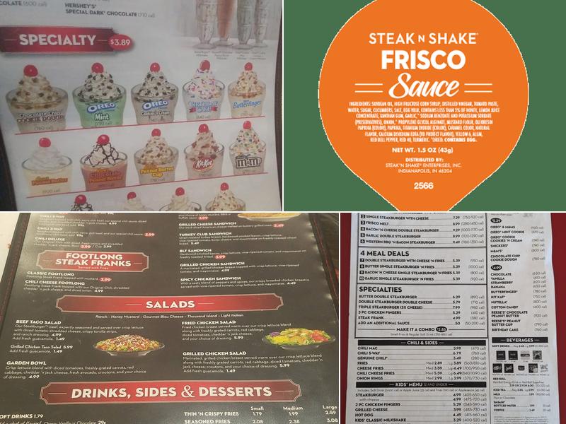 Steak 'n Shake Menu