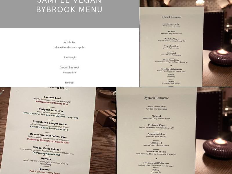 Bybrook Menu