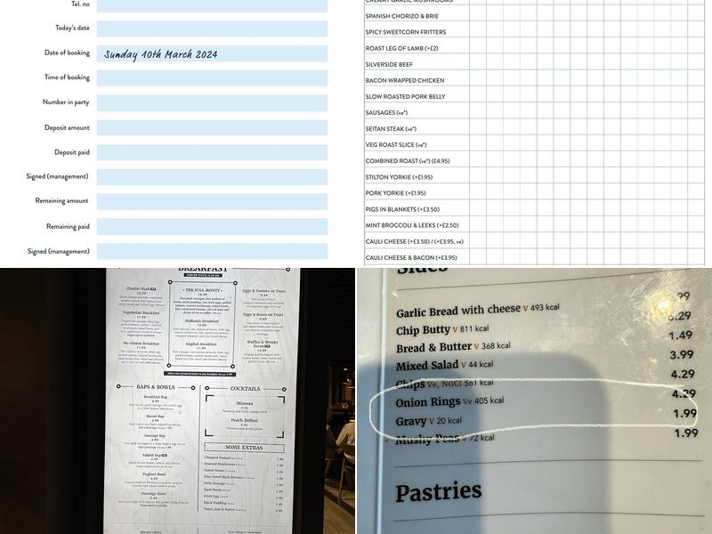 Castle Rock Tap Room & Kitchen Menu