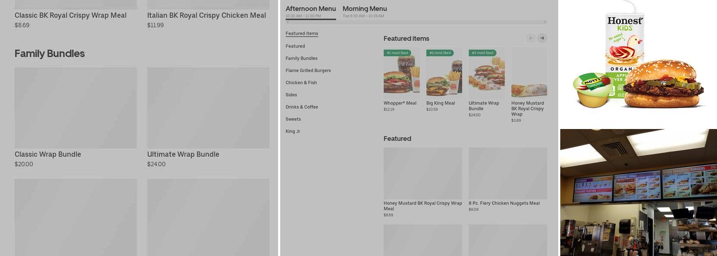 Burger King Menu