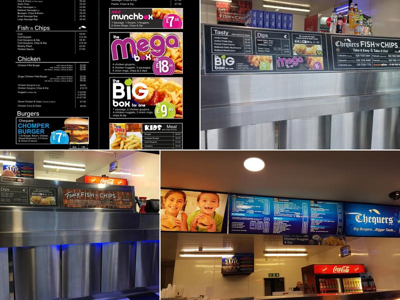 Chequers Articlave Menu