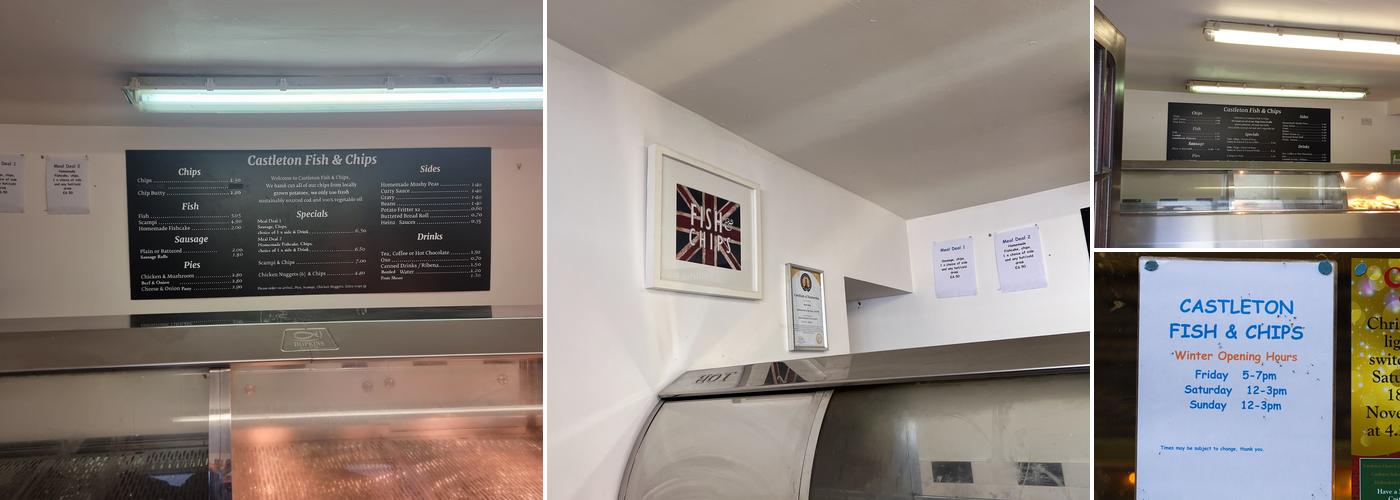 Castleton Fish & Chips Menu