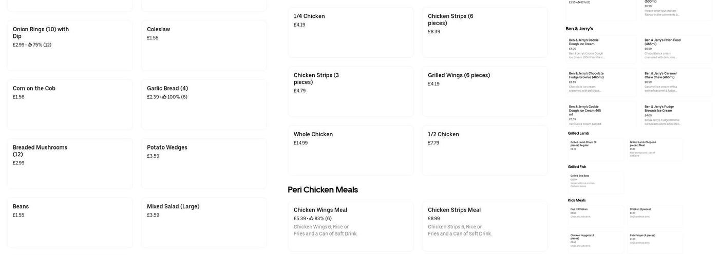 Royal Pizza Chicken & Peri Peri Menu