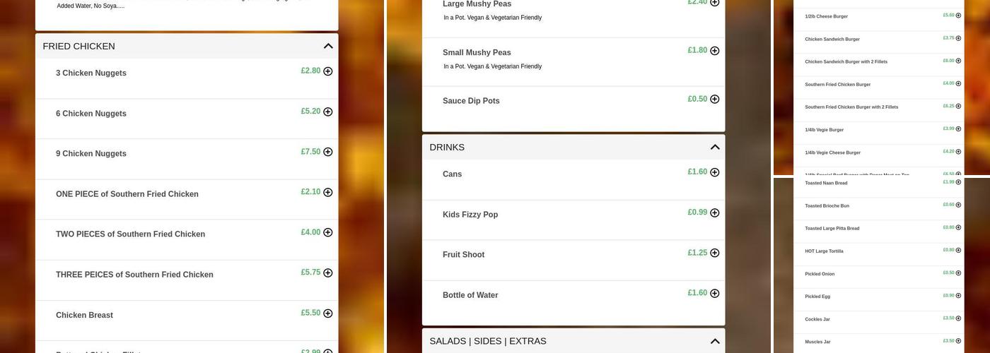 GOLDS Fish Chips & Vegan Menu