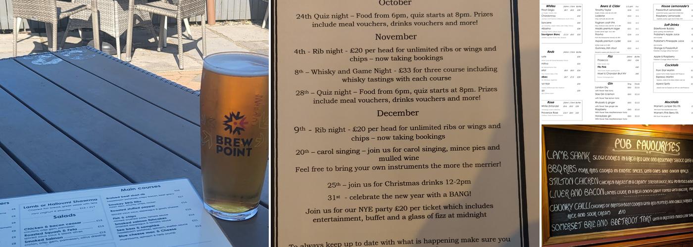 The White Horse at Tilbrook Menu