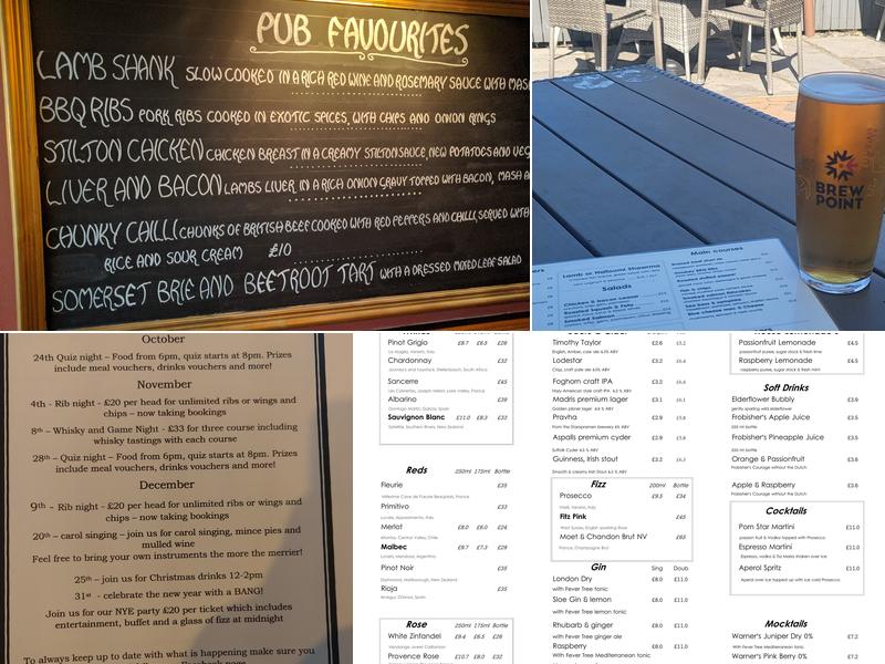 The White Horse at Tilbrook Menu