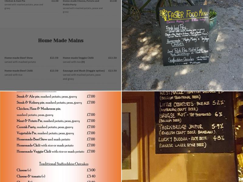 Yew Tree Inn (Cauldon) Menu