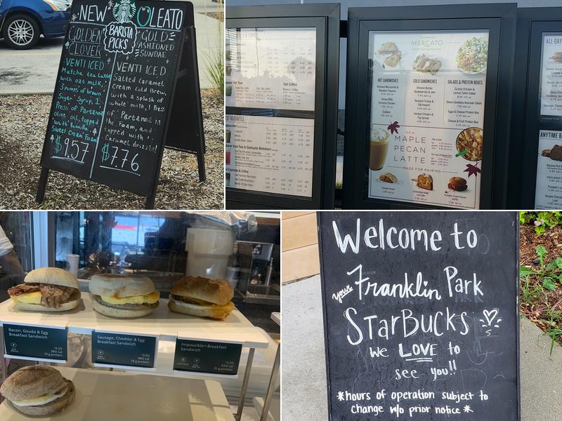 Starbucks Menu