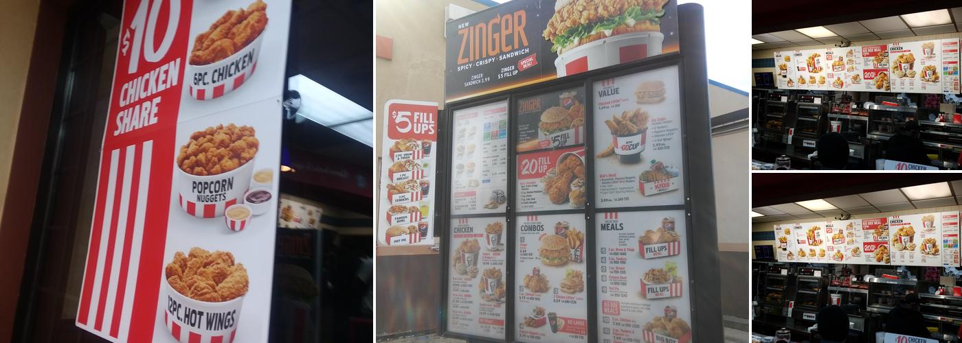 KFC Menu