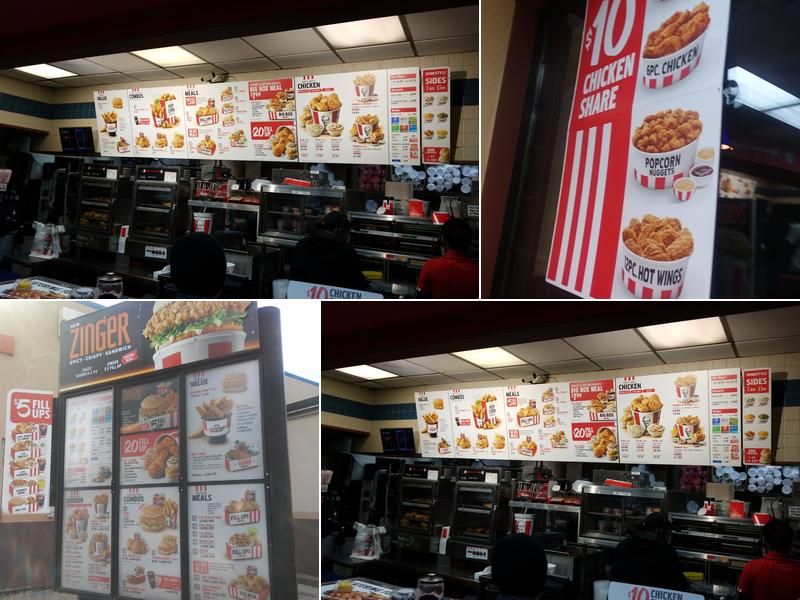 KFC Menu