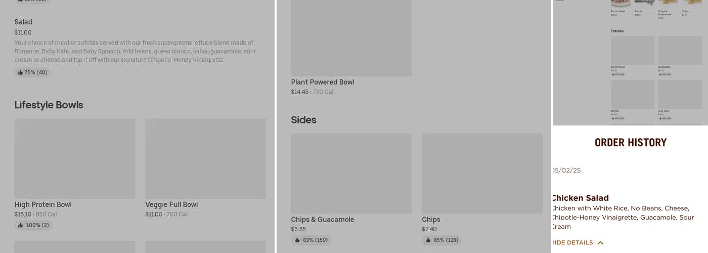 Chipotle Mexican Grill Menu