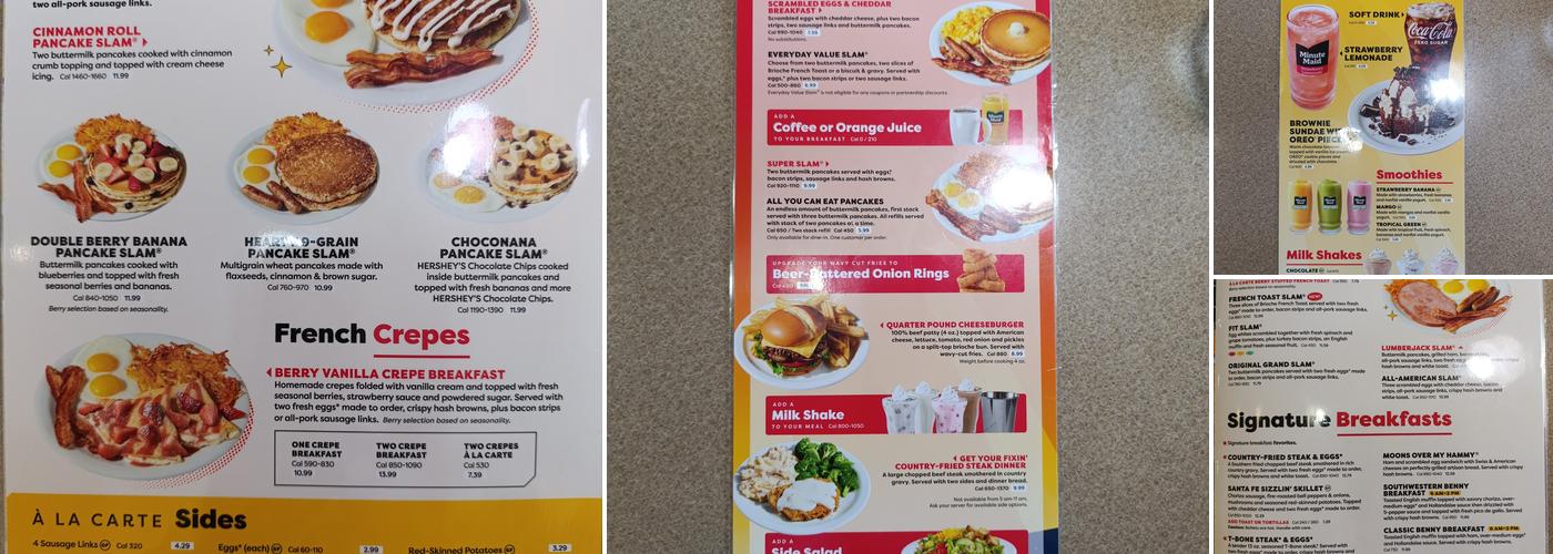 Denny's Menu
