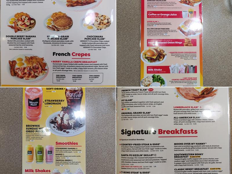 Denny's Menu