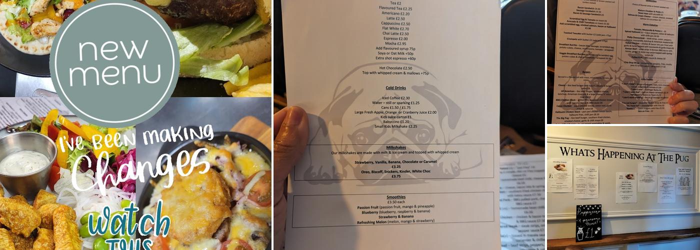 Pug and Pudding Menu