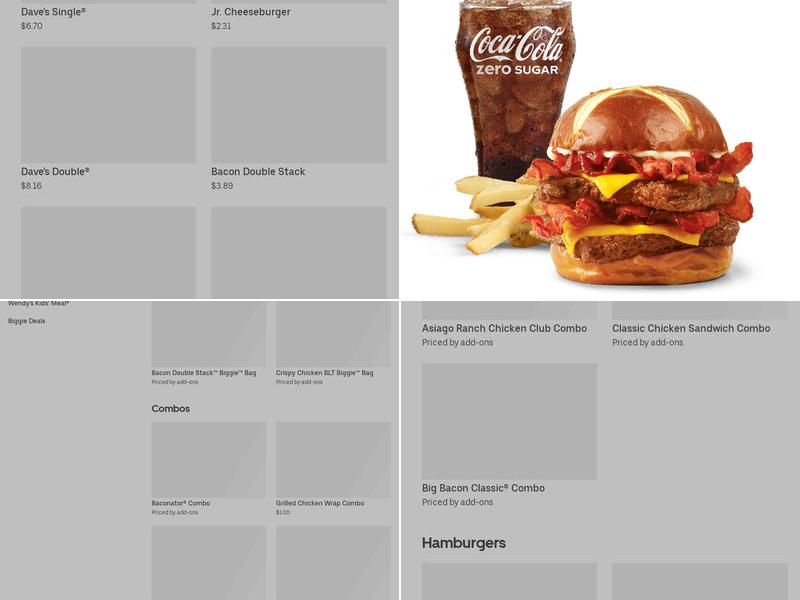 Wendy's Menu