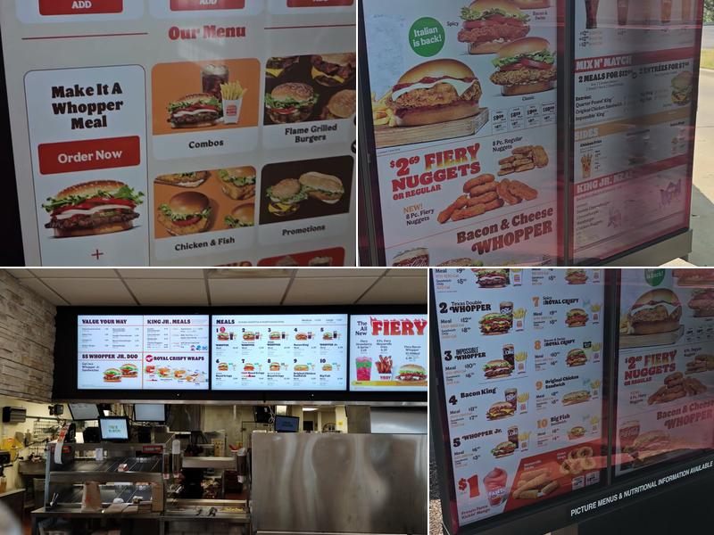 Burger King Menu