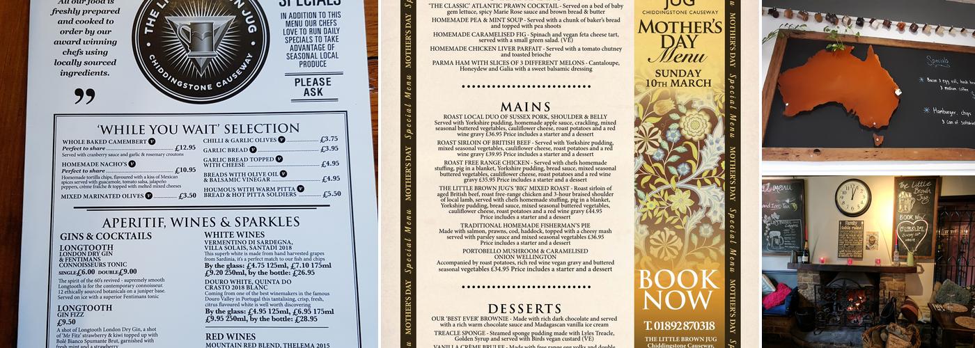 The Little Brown Jug Menu