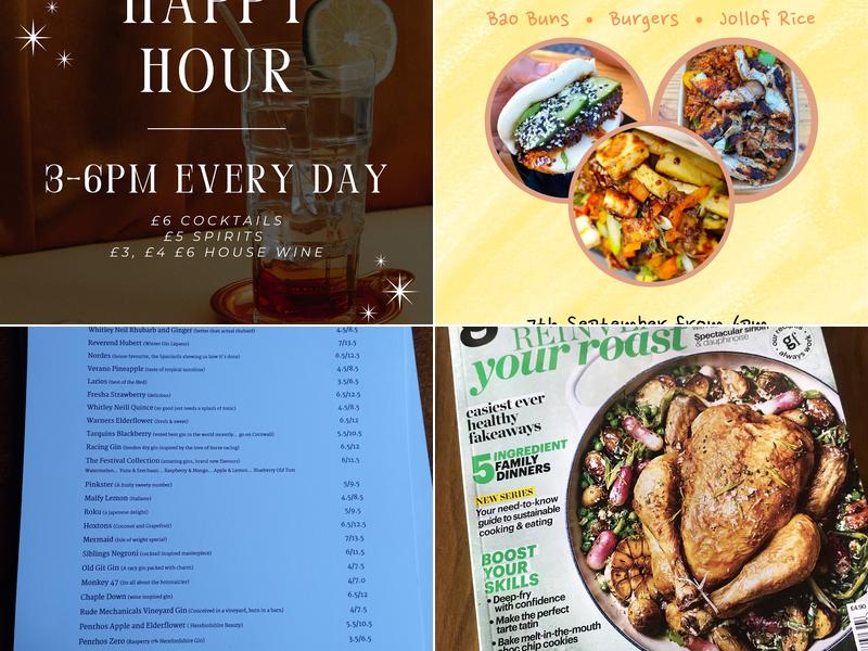 Sixways Wine Bar Menu