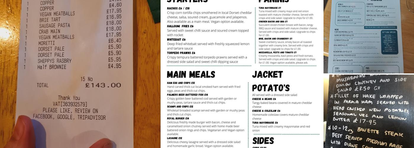 The Royal Oak Inn Menu