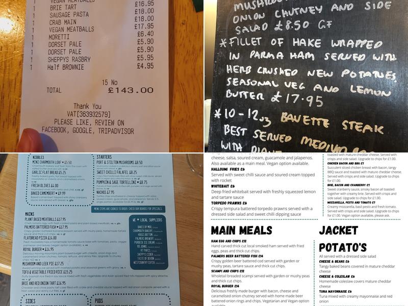 The Royal Oak Inn Menu