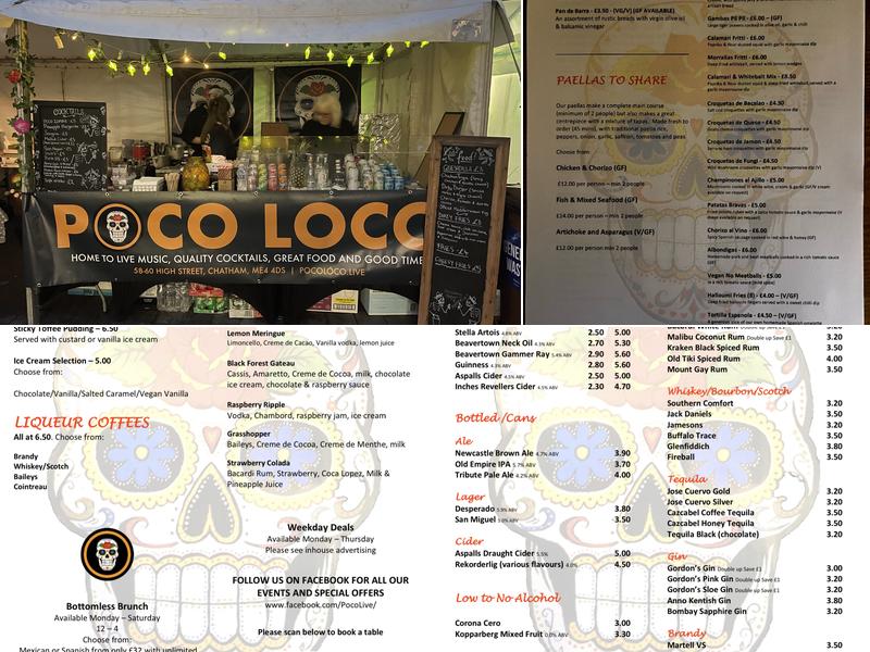 Poco Loco Menu