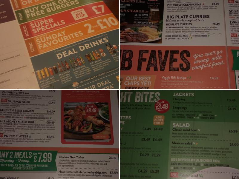 Poachers Pocket Menu