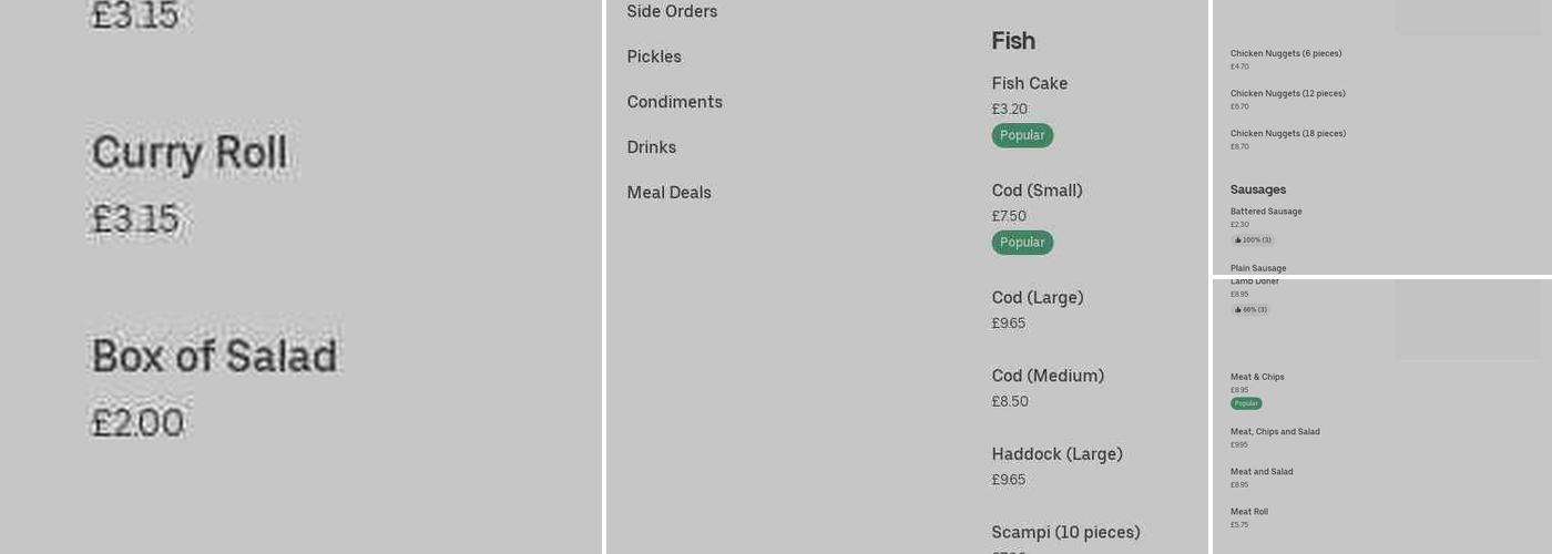 Lamprey Fish Bar Menu