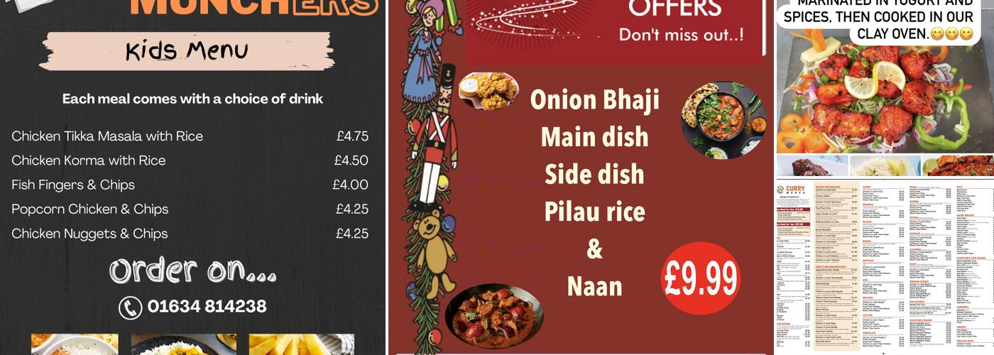 Curry Munch Menu