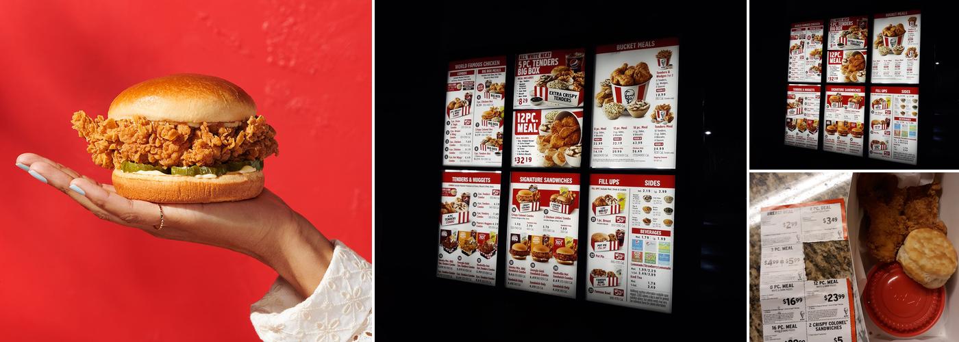 KFC Menu
