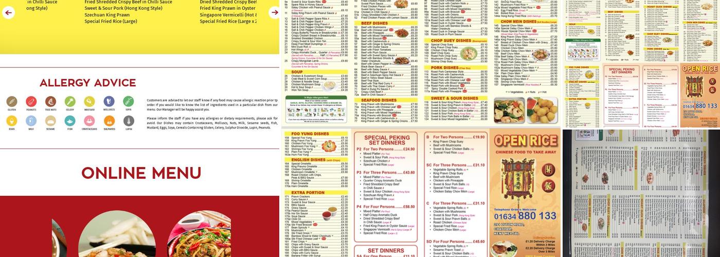 Open Rice Menu