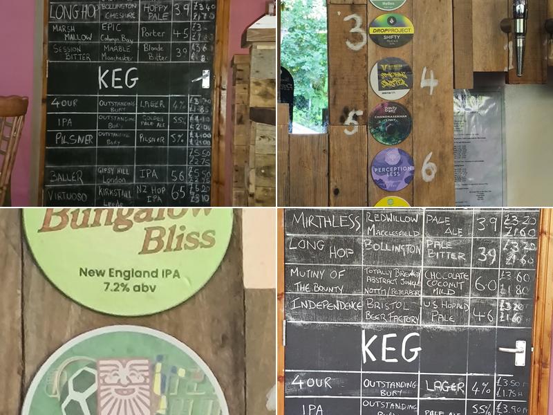 The Chiverton Tap Menu