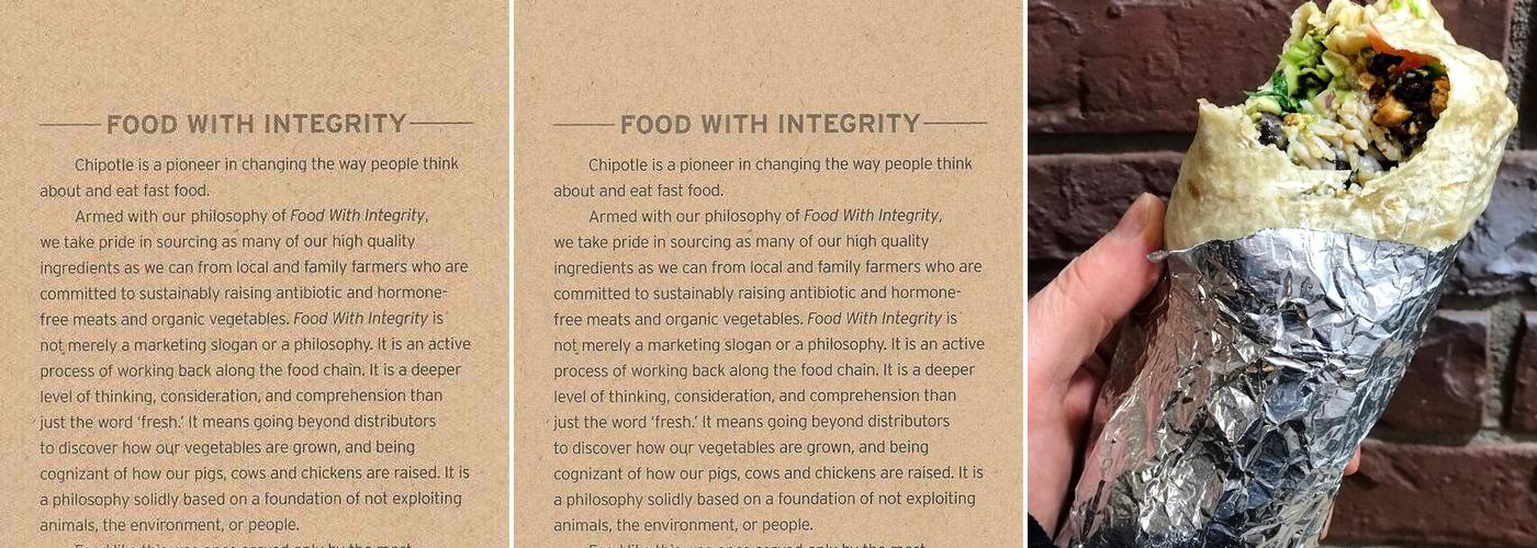 Chipotle Mexican Grill Menu