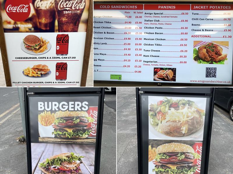 Amigo Sandwich Bar Menu