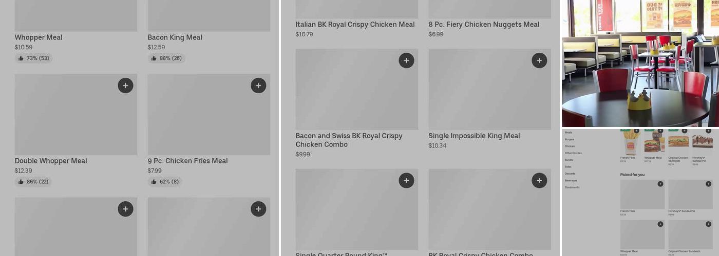 Burger King Menu
