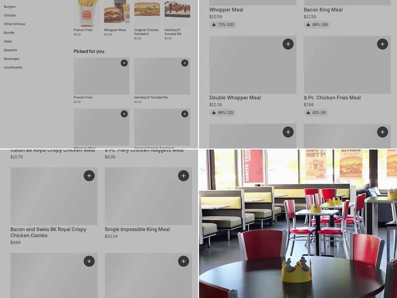 Burger King Menu
