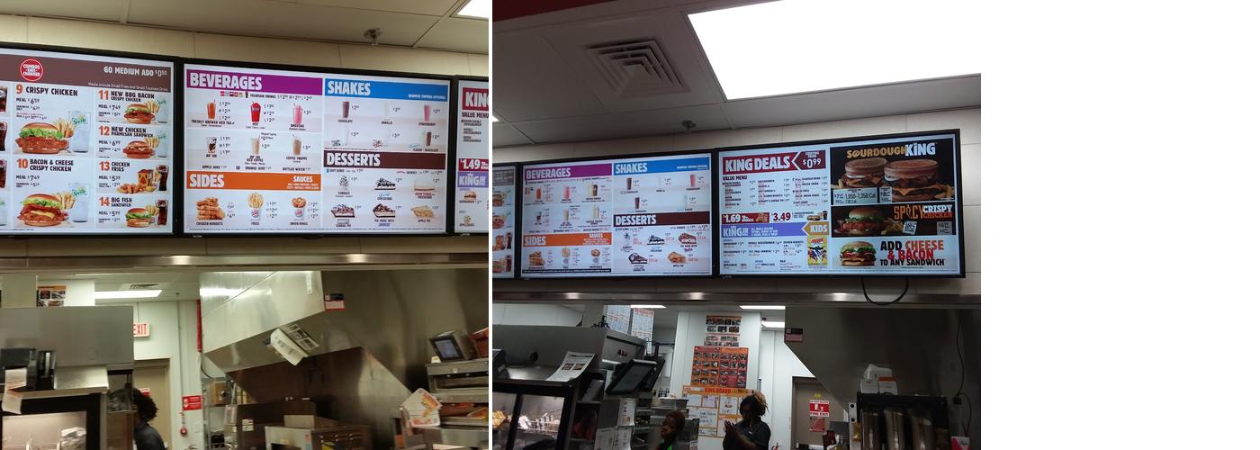 Burger King Menu