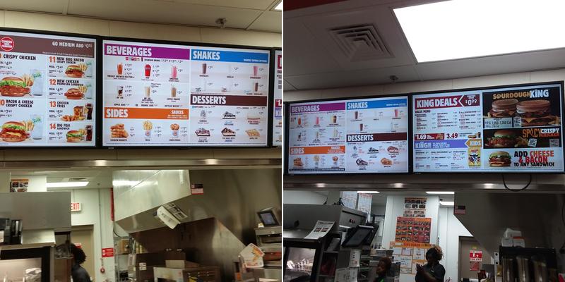Burger King Menu