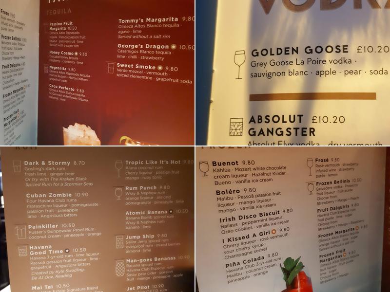 Be At One - Chelmsford Menu