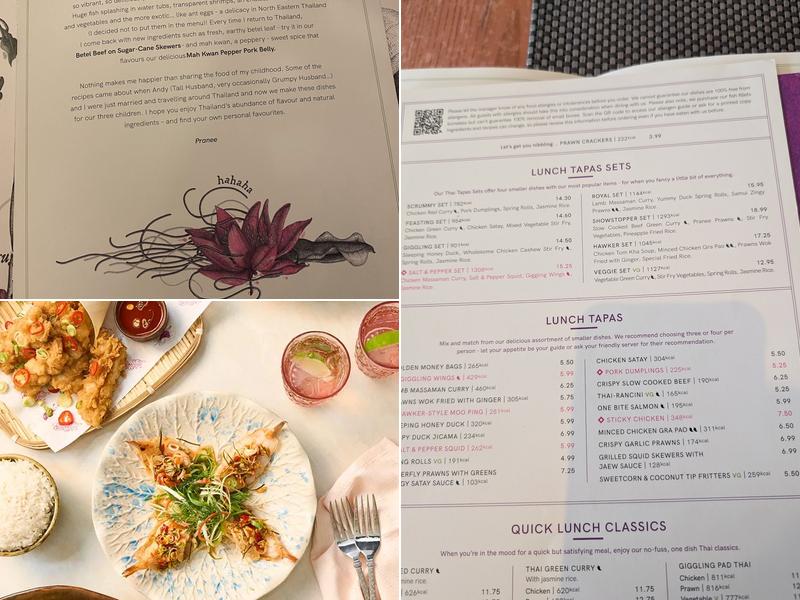 Giggling Squid - Chelmsford Menu