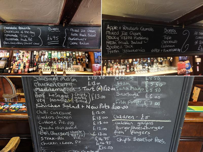 The Bell & Chimes Restaurant Menu