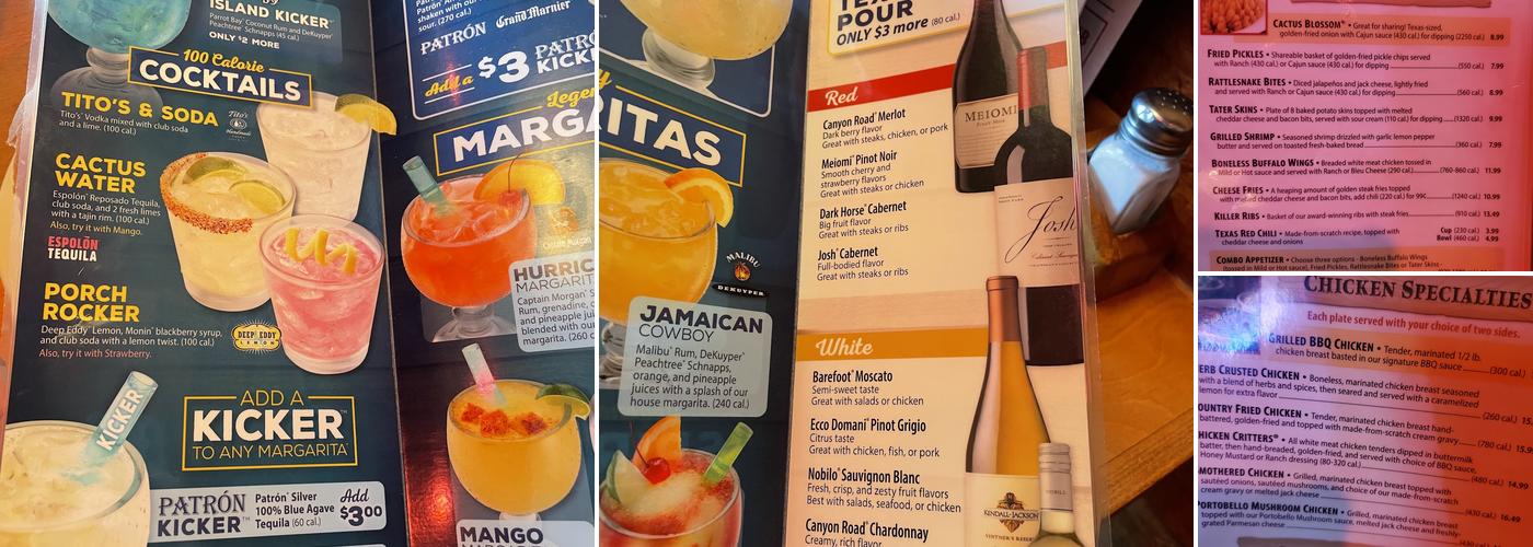 Texas Roadhouse Menu