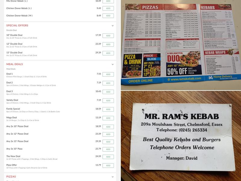 Mr Ramz Menu