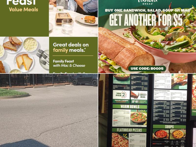 Panera Bread Menu