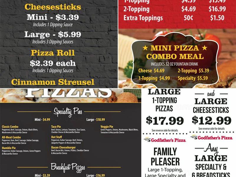 Godfather's Pizza Express Menu