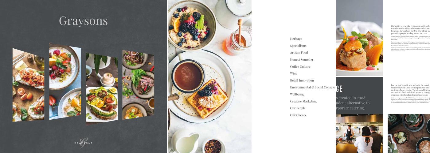 Graysons Hospitality Ltd Menu