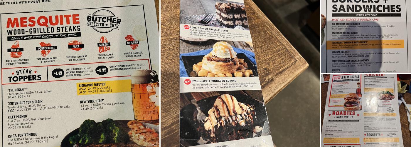 Logan's Roadhouse Menu