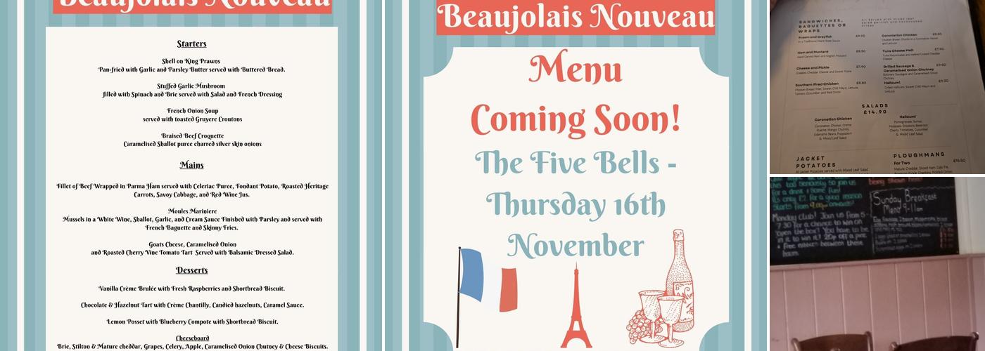 The Five Bells Menu